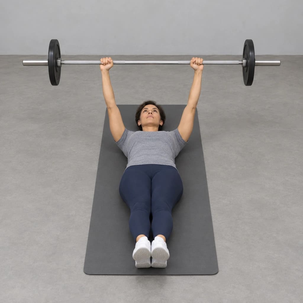 Barbell Windshield Wipers, Supine