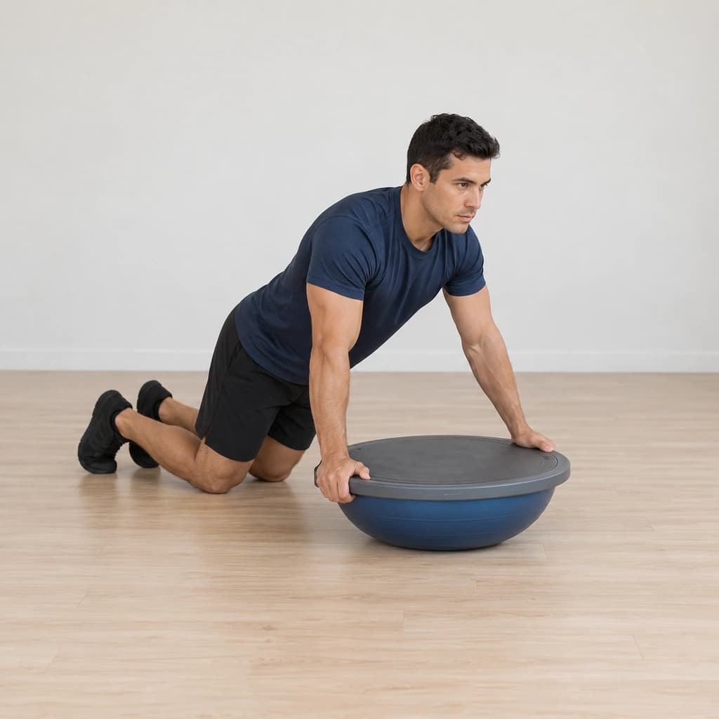Bosu Platform Tilt Push Up