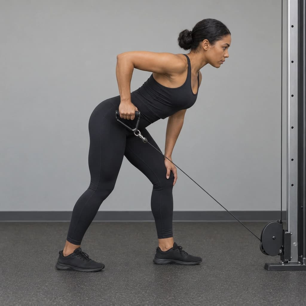 Cable Tricep Kickback