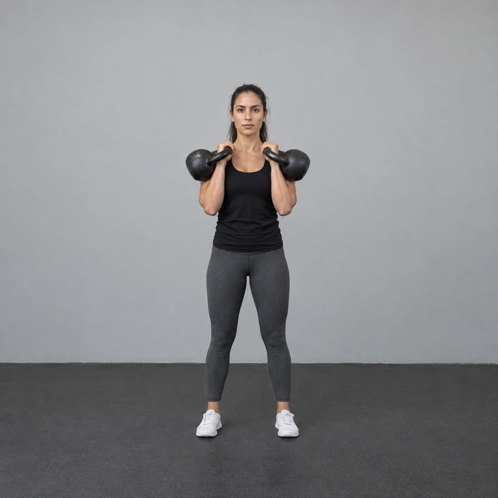 Double Kettlebell Push Press