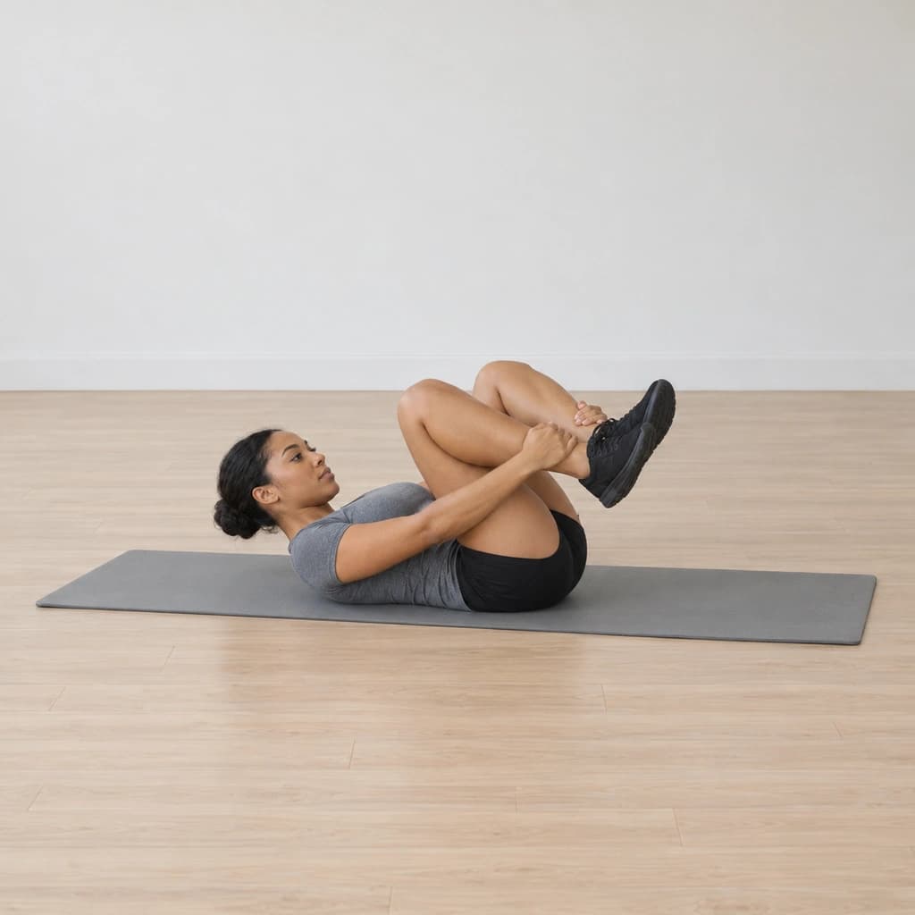 Double Leg Stretch on the Pilates Mat