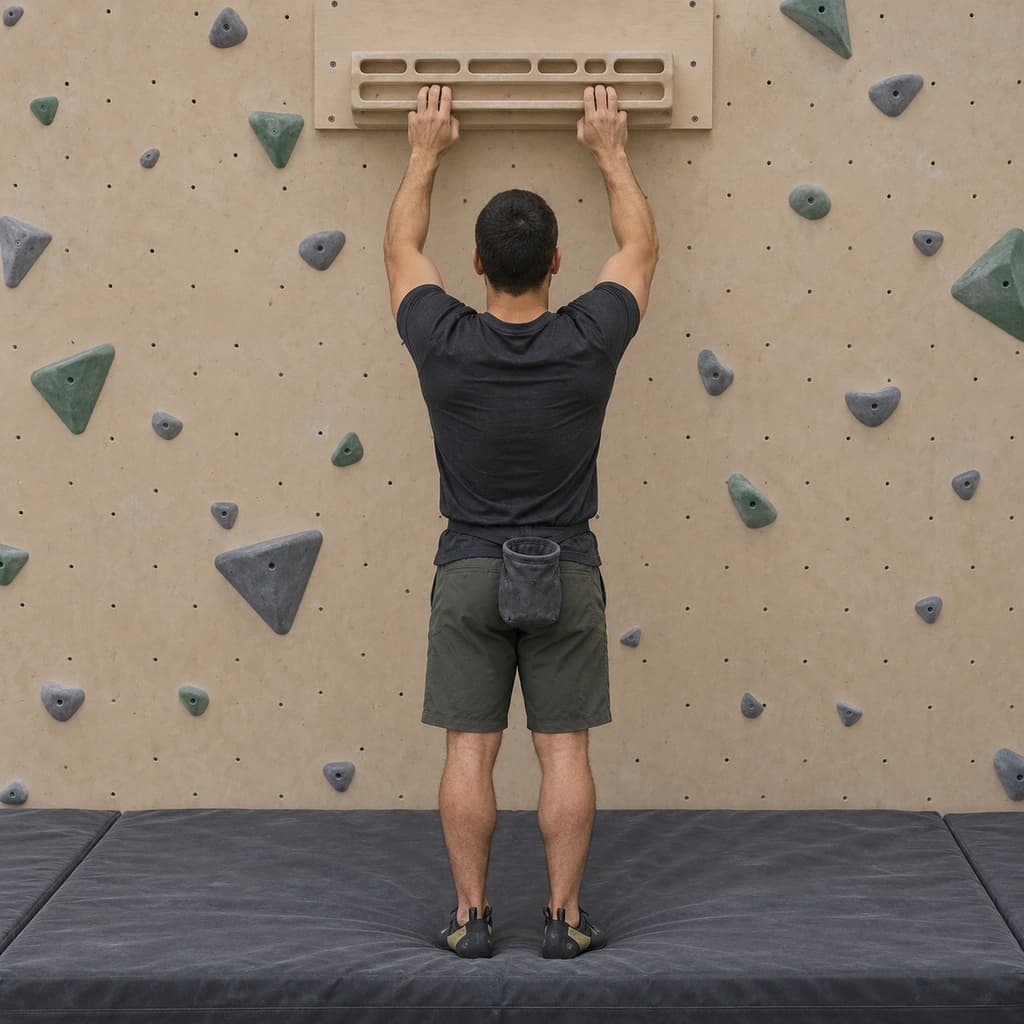 Hangboard Half-Crimp Edge Dead Hang