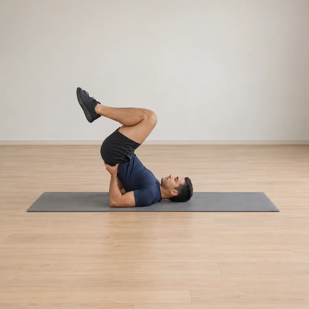 High Bicycle on the Pilates Mat