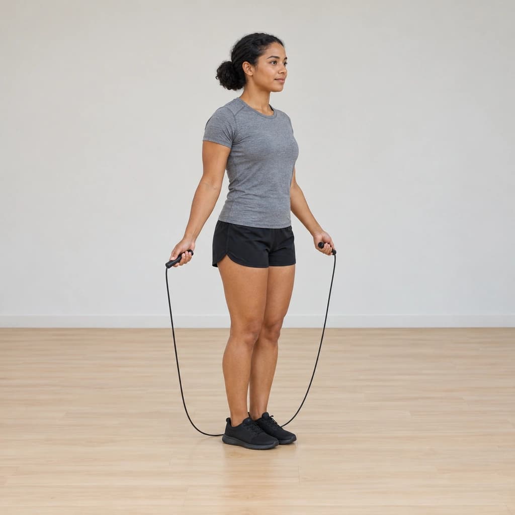 Jump Rope Running in Place