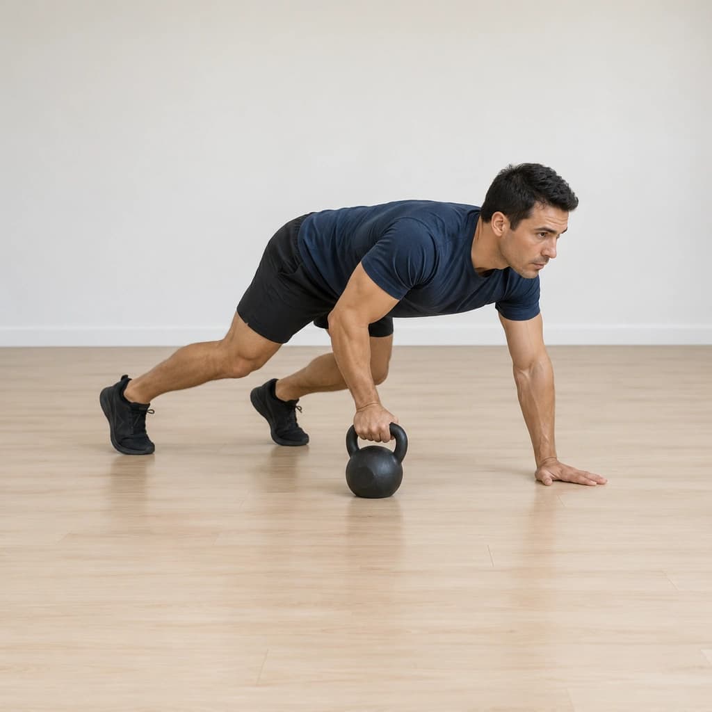 Kettlebell Bear Crawl Drag