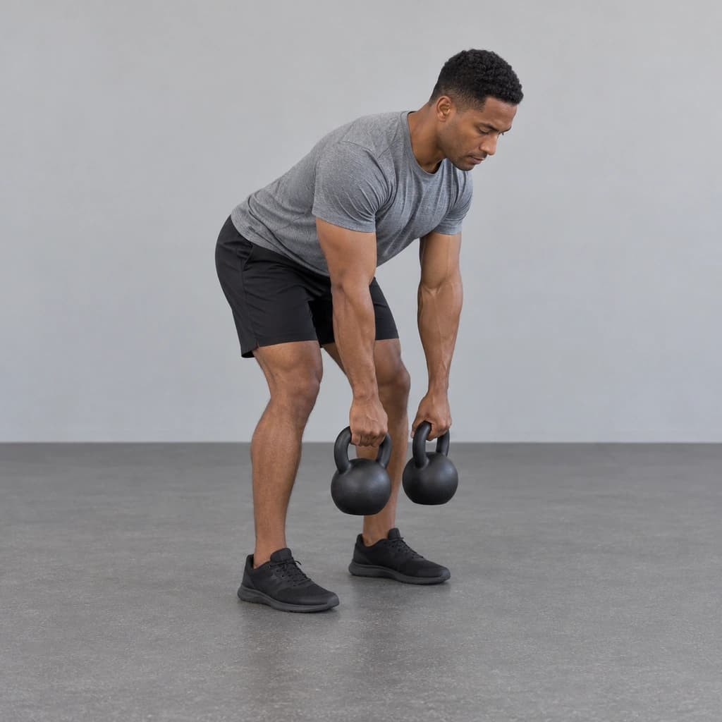 Kettlebell Bent-Over Reverse Fly