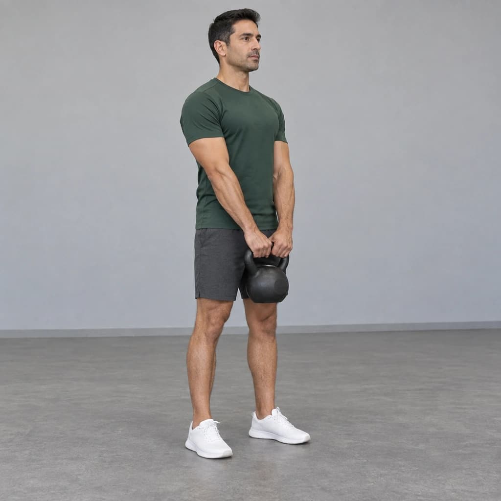 Kettlebell Front Raise, Two-Handed