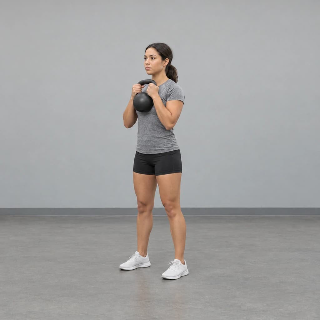 Kettlebell Goblet Squat Jump
