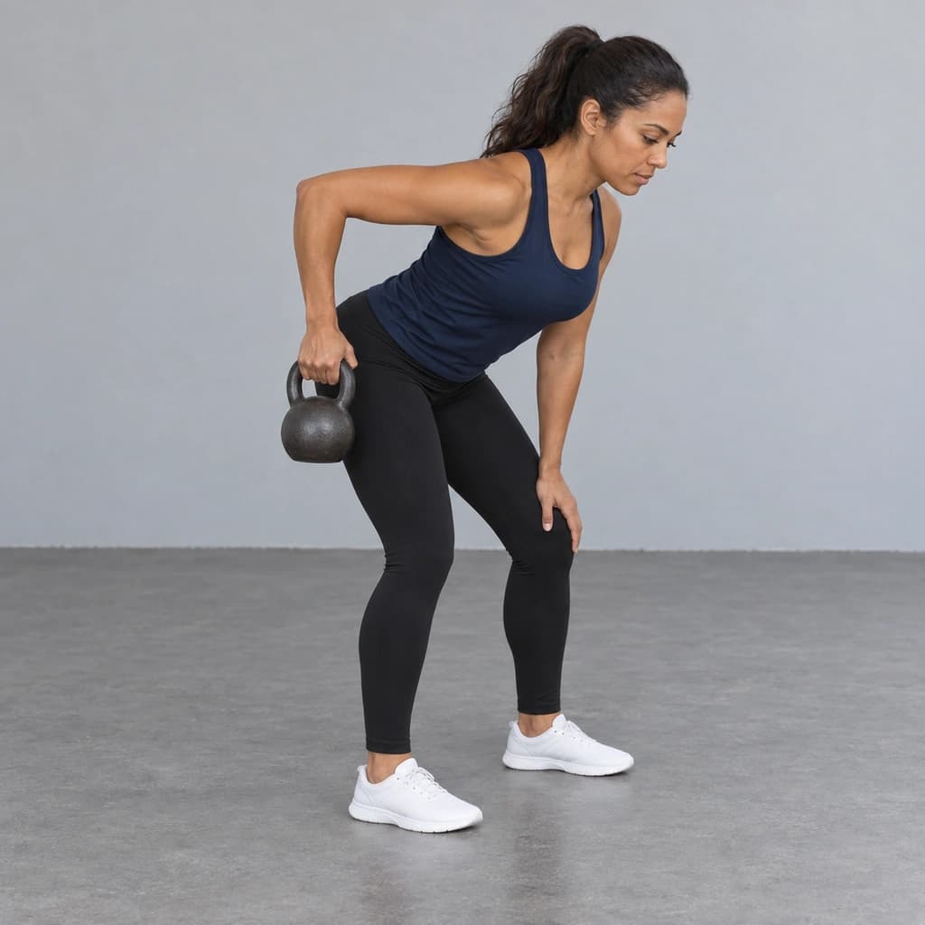 Kettlebell Triceps Kickback