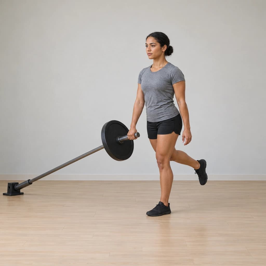 Landmine Single-Leg Romanian Deadlift