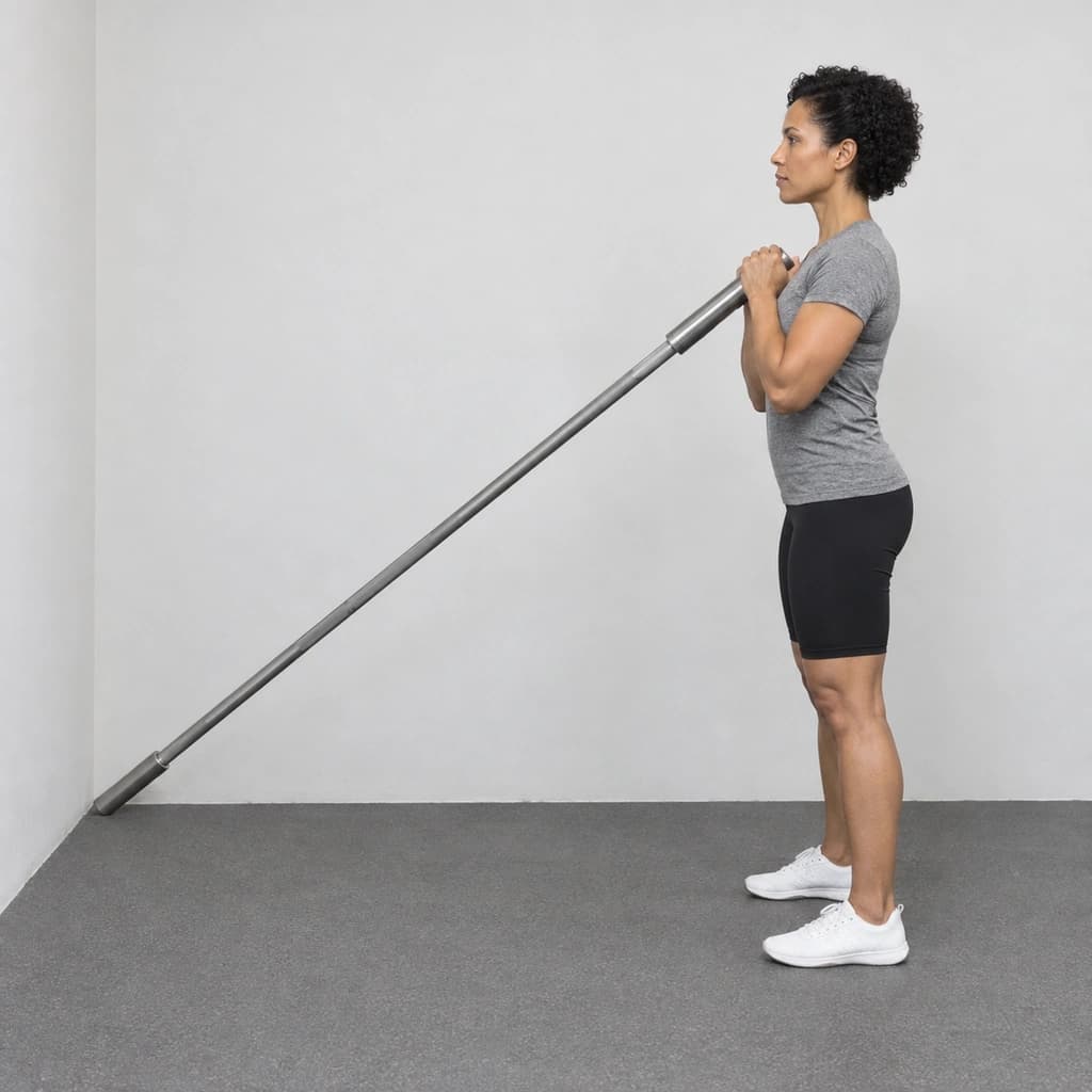 Landmine Squat, Goblet-Style at the Chest