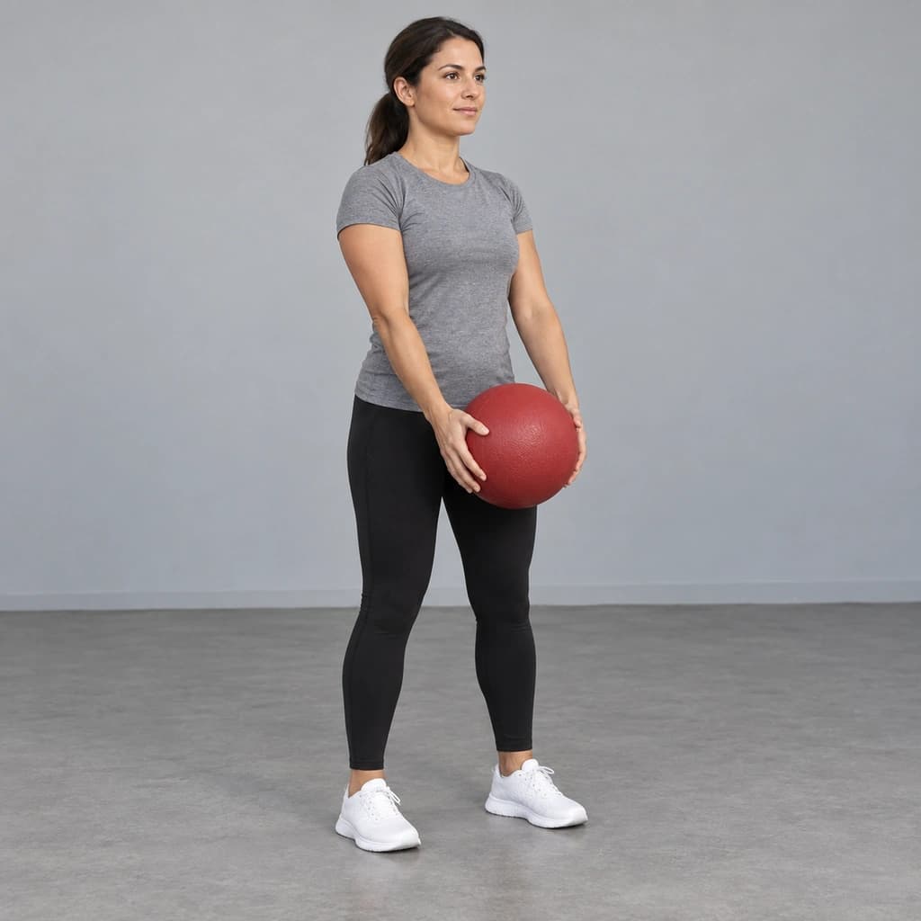Medicine Ball Front Raise