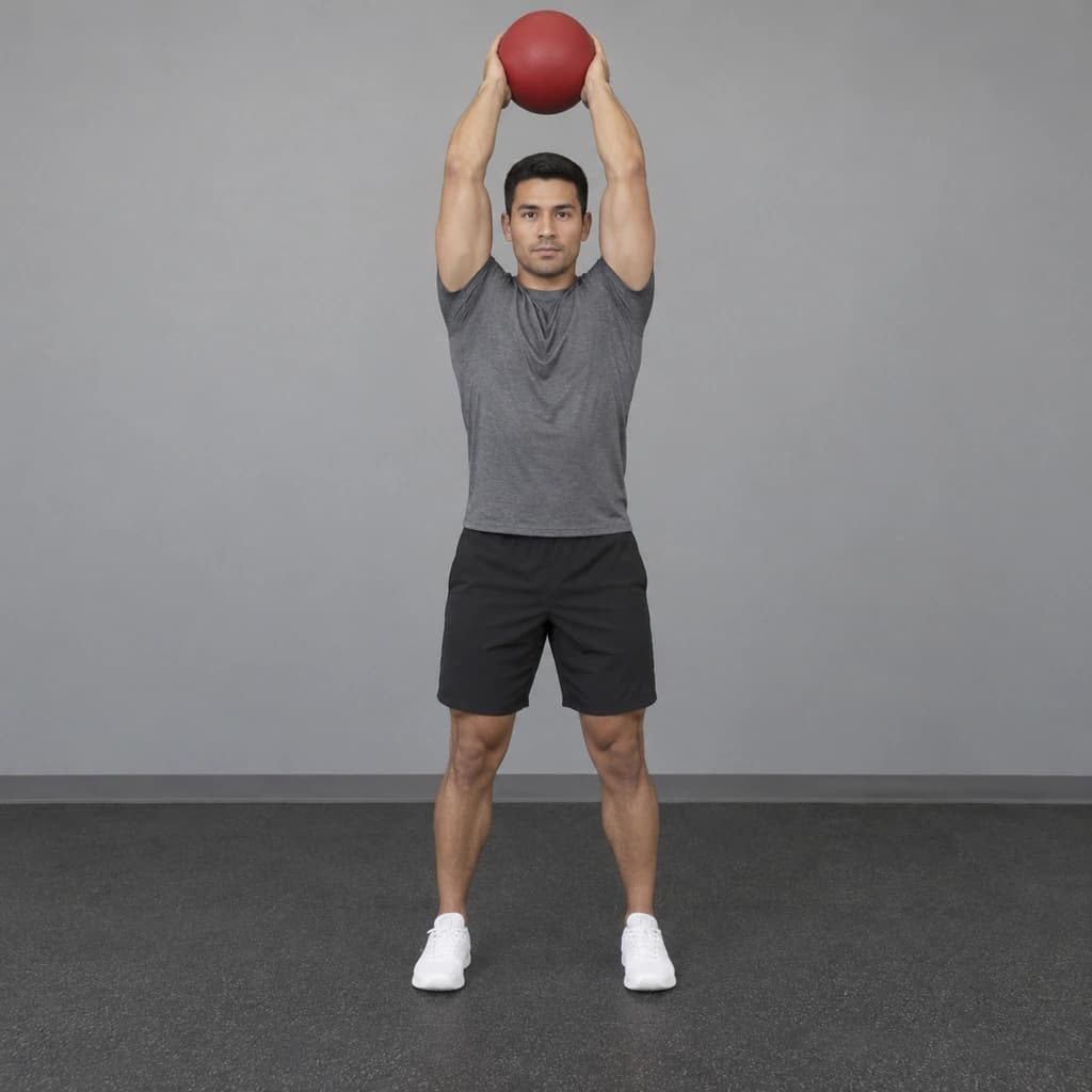 Medicine Ball Triceps Extension