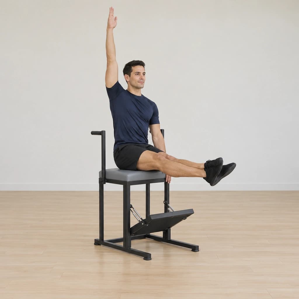 Mermaid Seated on the Pilates Wunda Chair