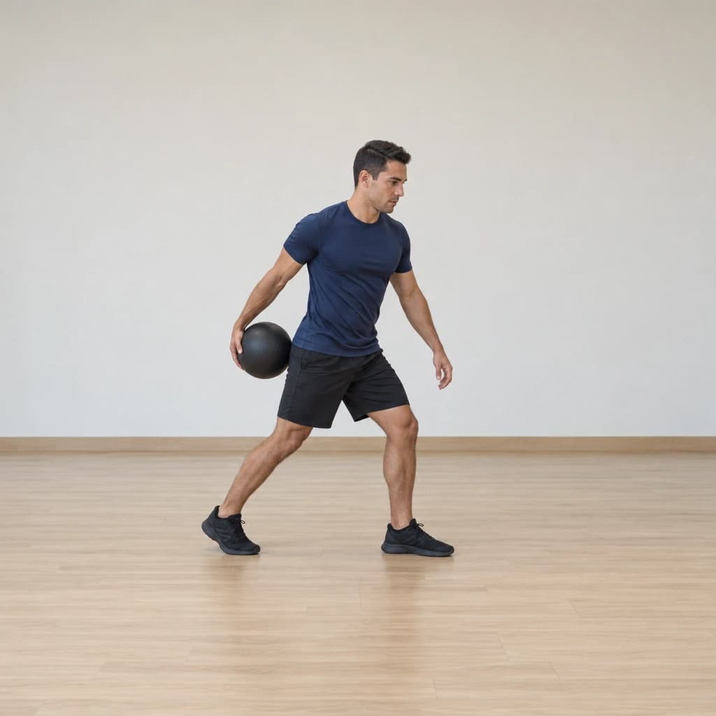 One-Arm Medicine Ball Slam