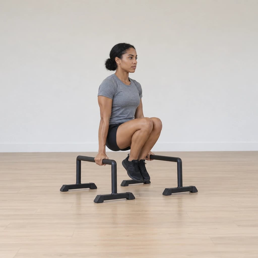 Parallette Single-Leg L-Sit