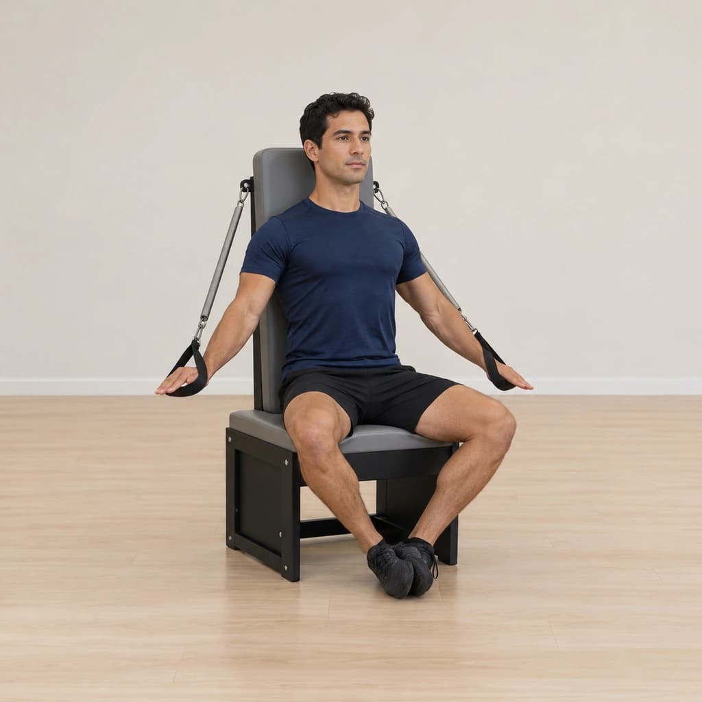 Prep for Short Box Side to Side on the Pilates Arm Chair