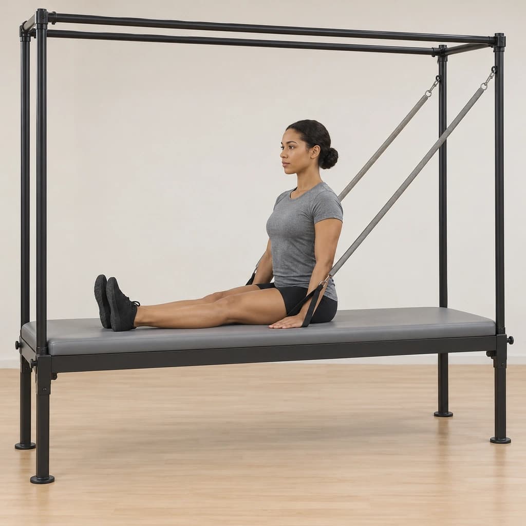 Rowing 4 Hips With Arm Springs on the Pilates Cadillac