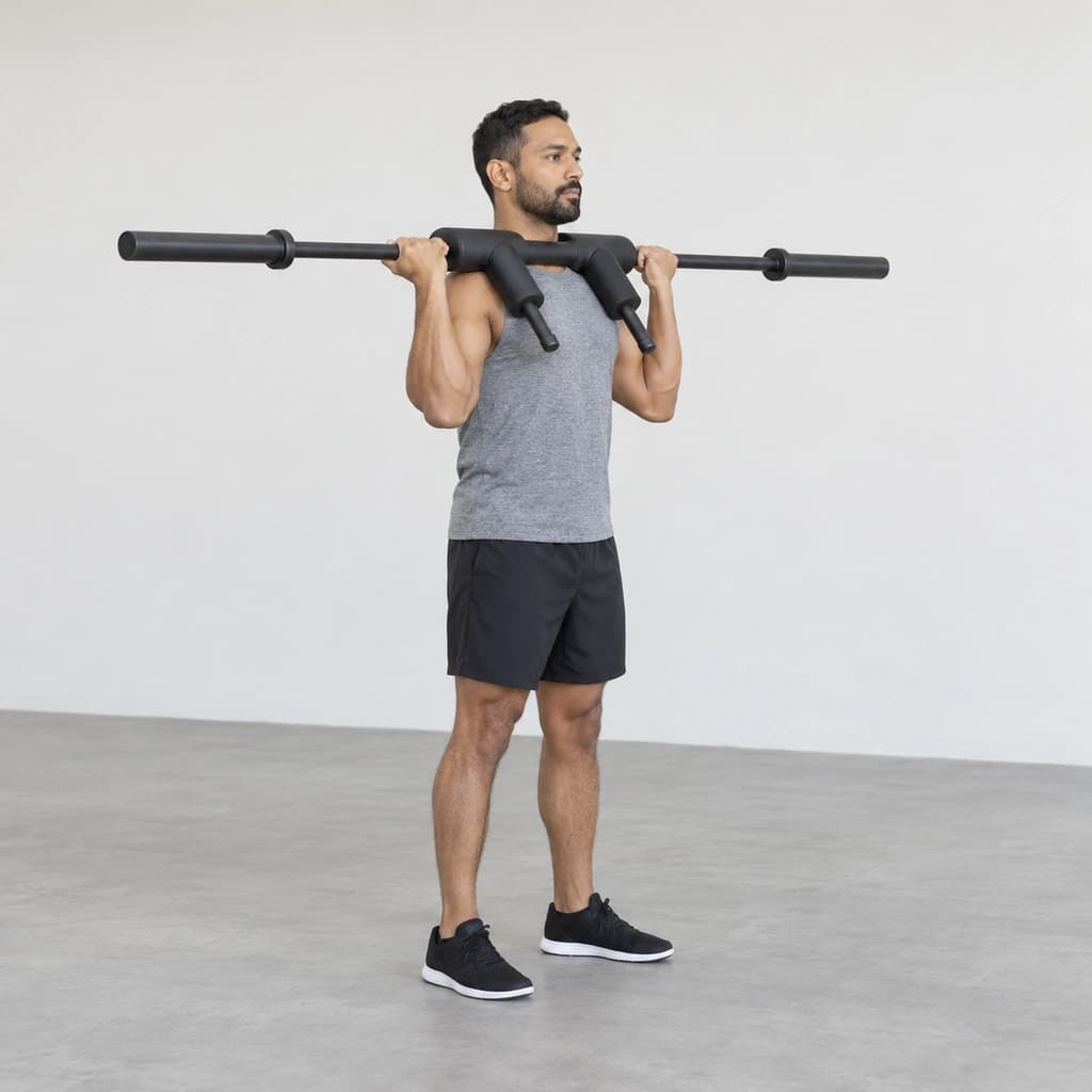 Safety Squat Bar Overhead Press