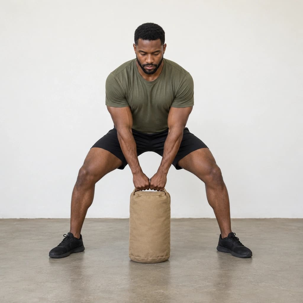 Sandbag Sumo Deadlift High Pull