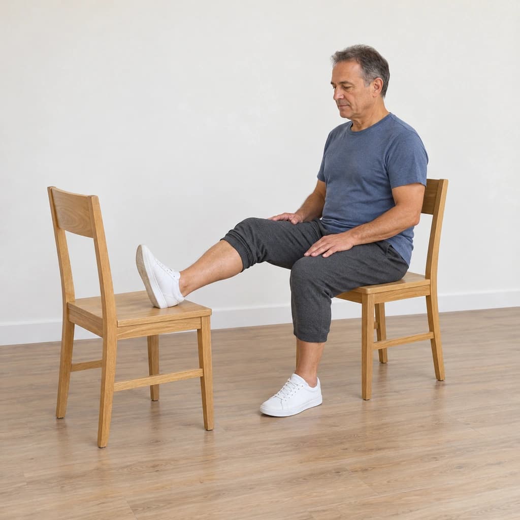 Seated Knee Extension Stretch
