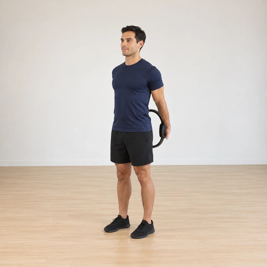 Standing Arms Behind with the Pilates Magic Circle