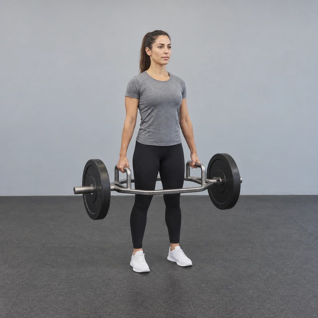 Trap Bar Standing Shrug