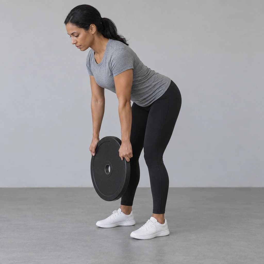 Weight Plate Bent-Over Row