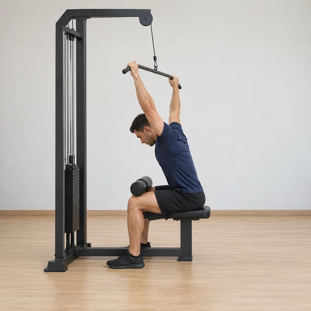 Wide-Grip Pulldown Behind the Neck