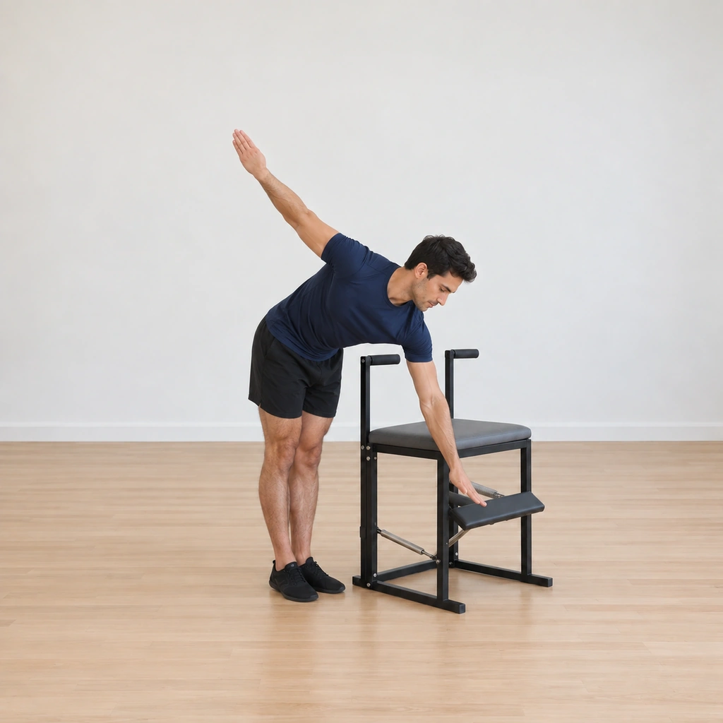 The pedal is pumping under his straight inside arm, the elbow kept narrow at his side, his body still rounded and evenly weighted while the outside arm stays circled up behind.